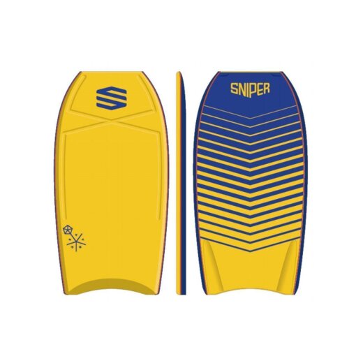 SNIPER Bodyboard Vyrus PE 40 Chevron Gelb