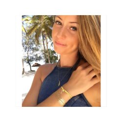 Silver+Surf Silber Schmuck Palme Gr S vergoldet