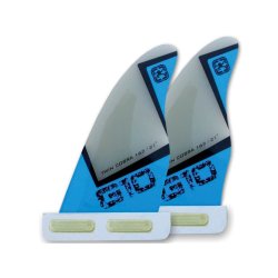Tekknosport windsurf Finnen G-10 Twin Cobra 145 Slot Box...