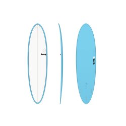 Surfboard TORQ Epoxy TET 7.2 Funboard Blue Pinline