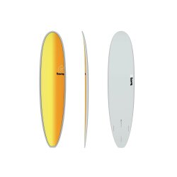 Surfboard TORQ Epoxy TET 8.0 Longboard Full Fade gelb grau