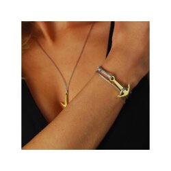 Silver+Surf Silber Schmuck Anker Gr L vergoldet