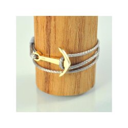 Silver+Surf Silber Schmuck Anker Gr L vergoldet