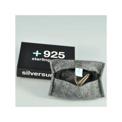 Silver+Surf Silber Schmuck Anker Gr L vergoldet