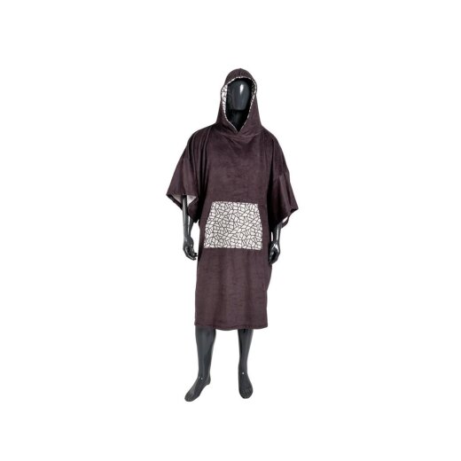 MADNESS Change Robe Surf Poncho Unisize Black Mosaic