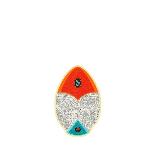Skimboard SkimOne 30  76cm Sealife Rot Türkis