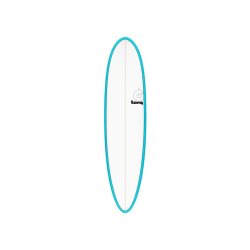 Surfboard TORQ Epoxy TET 7.6 Funboard blue Pinlines