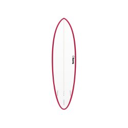 Surfboard TORQ Epoxy TET 6.8 Funboard Red Rail