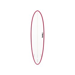 Surfboard TORQ Epoxy TET 7.2 Funboard Red Rail