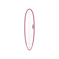 Surfboard TORQ Epoxy TET 7.6 Funboard Red Rail