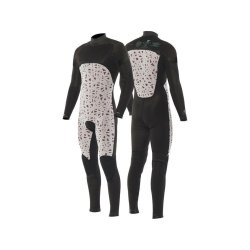 VISSLA Seven Seas 4.3mm neoprene wetsuit fullsuit with chest Zip black size M