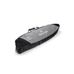 ROAM Boardbag Surfboard Coffin Wheelie Trolley grey black