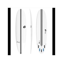 Surfboard TORQ Epoxy 7.0 TEC M2 carbon wei&szlig;