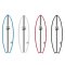 Pod Mod Fish Surfboard CHANNEL ISLANDS X-lite2 schwarz weiß rot blau
