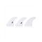 FUTURES Thruster Surf Fin Set F2 Thermotech size XS white