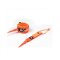 ROAM Surfboard Leash Premium 7.0 215cm 7mm Orange