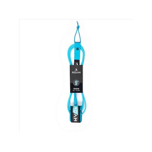ROAM Surfboard Leash Premium 9.0 274cm 7mm Blau