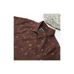 Hippytree Shirt Shirt Motif Woven short sleeve shirt...