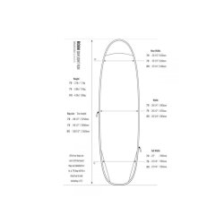 ROAM Boardbag Surfboard Daylight Funboard 8.0
