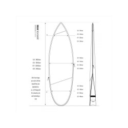 ROAM Boardbag Surfboard Tech Bag Shortboard 5.8