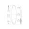 ROAM Boardbag Surfboard Tech Bag Long PLUS 9.6
