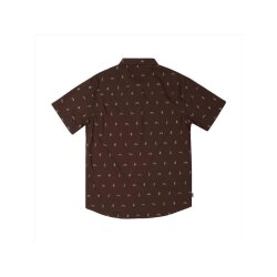 Hippytree Shirt Shirt Motif Woven short sleeve shirt leisure shirt size L
