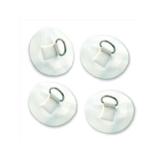 4x D-Ring Set for SUP inflatable Boards white