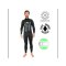 So&ouml;ruz Guru Wind Fullsuit 4.3mm Neopren Back Zip Wetsuit Black Eco Tec Wind Kite surfing