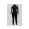 SISSTR Evolution 3.2mm Eco Wetsuit Print Blumenmuster Back Zip schwarz Frauen wetsuit