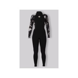 SISSTR Evolution 3.2mm Eco wetsuit print flower pattern back zip black women wetsuit