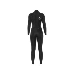 SISSTR Evolution 3.2mm Eco Wetsuit Print Blumenmuster Back Zip schwarz Frauen wetsuit Gr&ouml;&szlig;e 8 / M