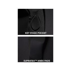 SISSTR Evolution 3.2mm Eco wetsuit print flower pattern back zip black women wetsuit
