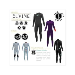 Soöruz Divine 4.3mm Back Zip women neoprene Eco Wetsuit