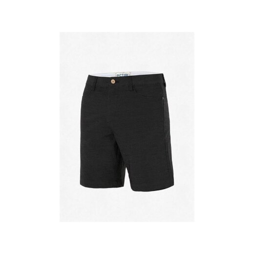 Picture Organic Clothing ALDOS 19 Chino Stretch Shorts kurze Hose schwarz straight fit