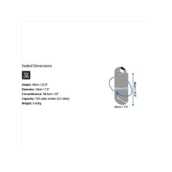 OverBoard wasserdichter Packsack 12 Liter Gelb