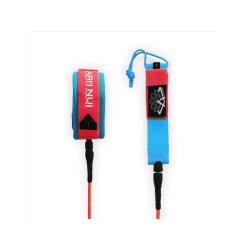 ARIINUI SUP Spiral Knie Leash 9.0 Rot Blau