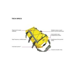 OverBoard wasserdichte SUP Kajak Tasche 20 L Gelb