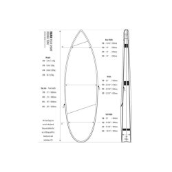 ROAM Boardbag Surfboard Tech Bag Doppel Short 5.8