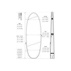 ROAM Boardbag Surfboard Tech Bag Doppel Fish 6.0