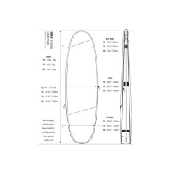 ROAM Boardbag Surfboard Tech Bag Doppel Fun 7.0