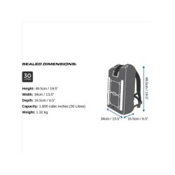 OverBoard wasserdichter Rucksack Pro 30 L Rot