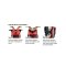 OverBoard wasserdichter Rucksack Pro 30 L Rot