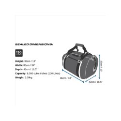 OverBoard wasserdichte Duffel Bag 130 Liter Schwar